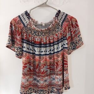 Lee Cooper Multicolor Patterned Women's Blouse